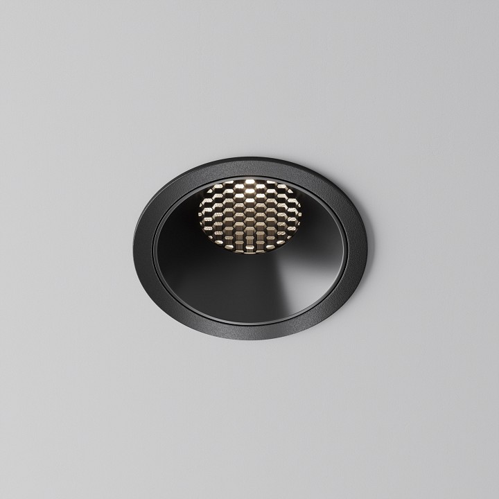 Встраиваемый светильник maytoni technical alfa led dl043-01-15w4k-rd-b-1