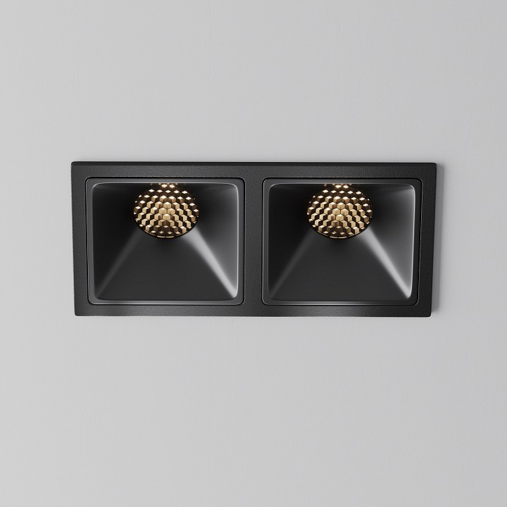 Встраиваемый светильник maytoni technical alfa led dl043-02-10w3k-sq-b-1