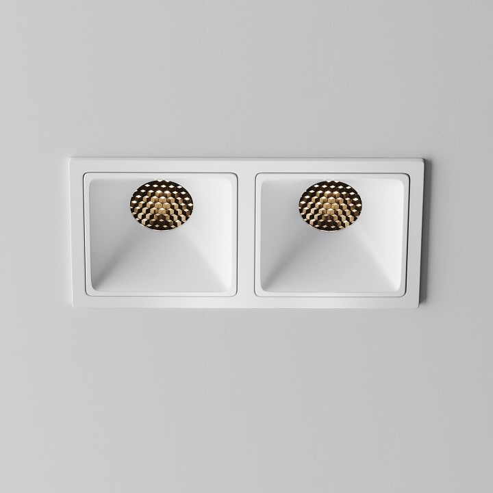 Встраиваемый светильник maytoni technical alfa led dl043-02-10w3k-sq-w-1