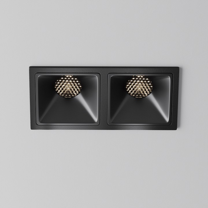 Встраиваемый светильник maytoni technical alfa led dl043-02-10w4k-sq-b-1