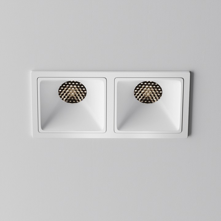 Встраиваемый светильник maytoni technical alfa led dl043-02-10w4k-sq-w-1