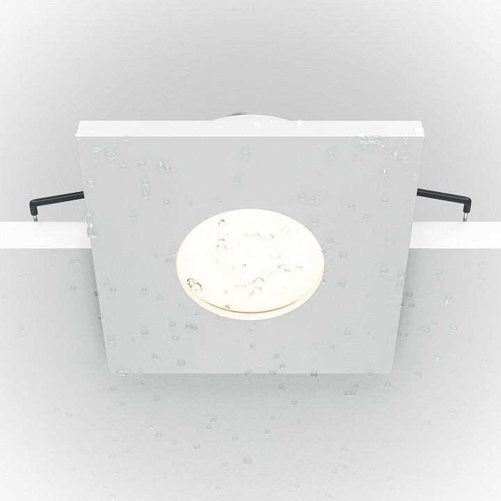 Встраиваемый светильник maytoni technical stark dl083-01-gu10-sq-w