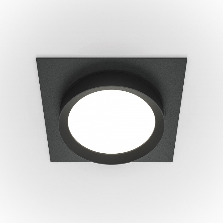 Встраиваемый светильник maytoni technical hoop dl086-gx53-sq-b