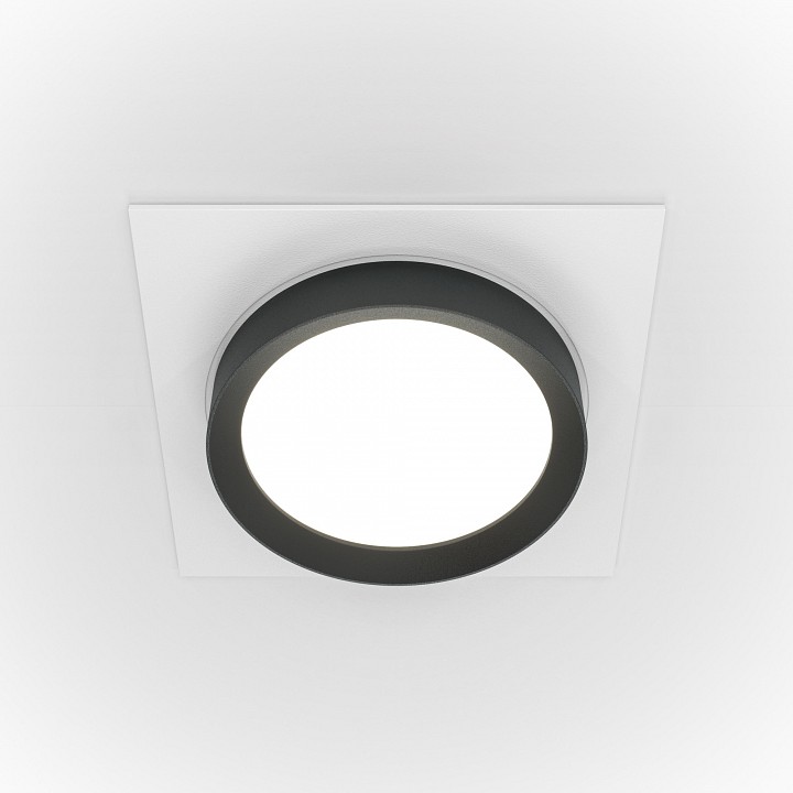 Встраиваемый светильник maytoni technical hoop dl086-gx53-sq-wb