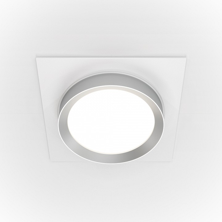 Встраиваемый светильник maytoni technical hoop dl086-gx53-sq-ws