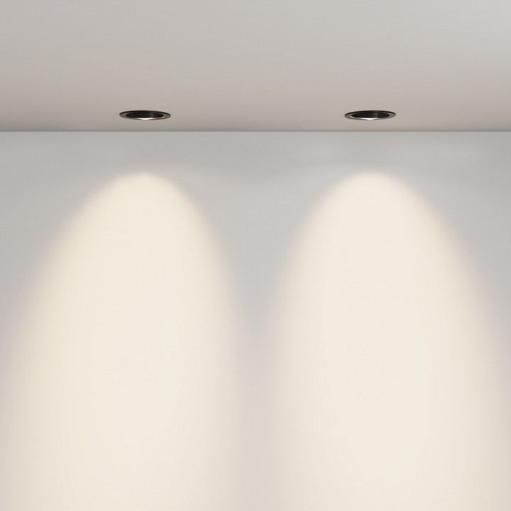 Встраиваемый светильник maytoni technical lens dl105-12w3k-b