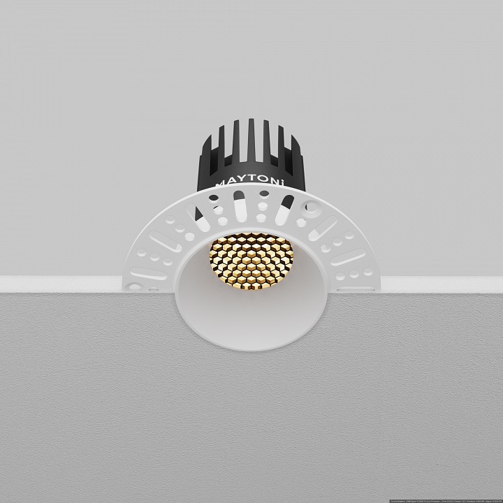 Встраиваемый светильник maytoni technical  dl119-10w-2.7k-trs-w