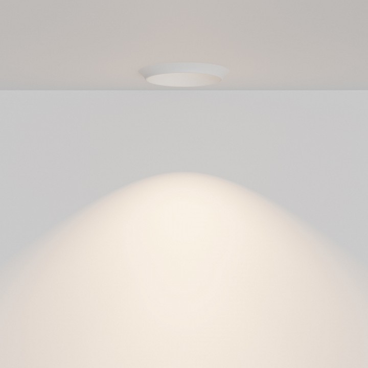 Встраиваемый светильник maytoni technical gyps modern dl124-gu10-01-trs-w