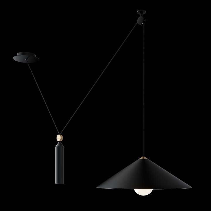 Подвесной светильник maytoni technical peso p080pl-01b