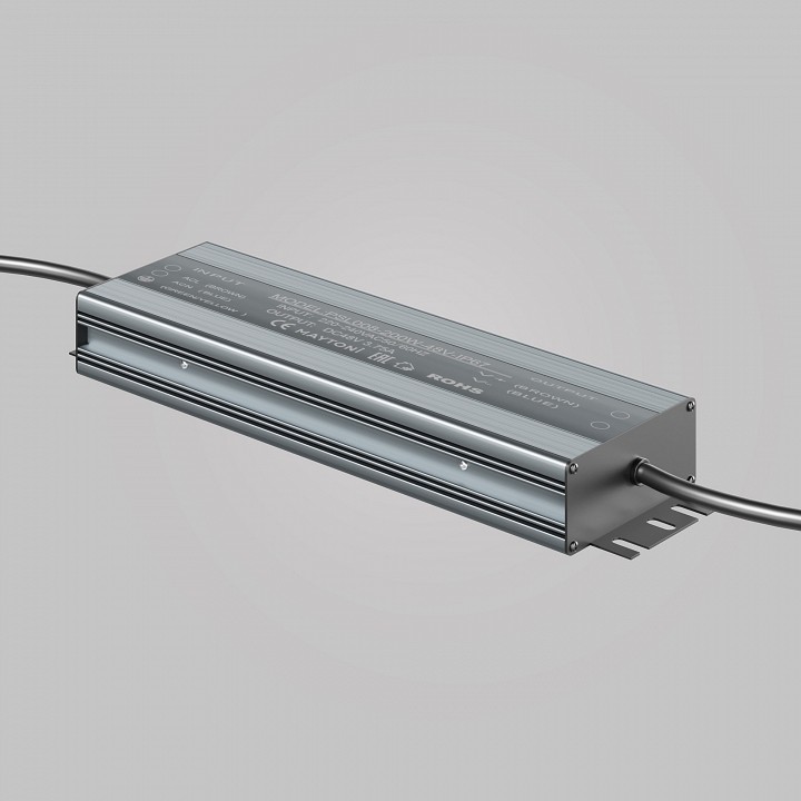 Блок питания с проводом maytoni technical power supply magnetic psl008-200w-48v-ip67
