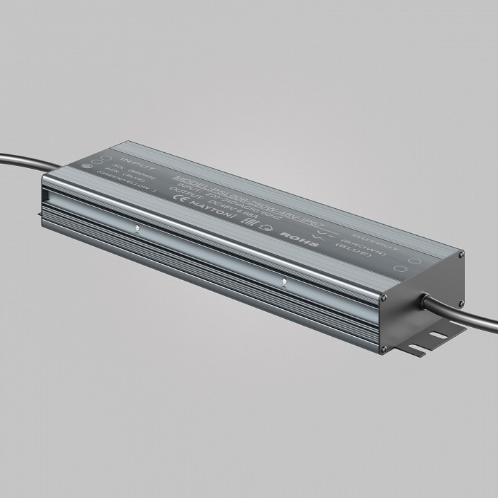 Блок питания с проводом maytoni technical power supply magnetic psl008-250w-48v-ip67