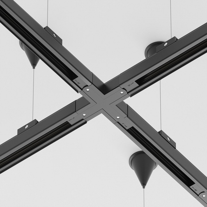 Соединитель x-образный для треков maytoni technical accessorises tra005cx-31b