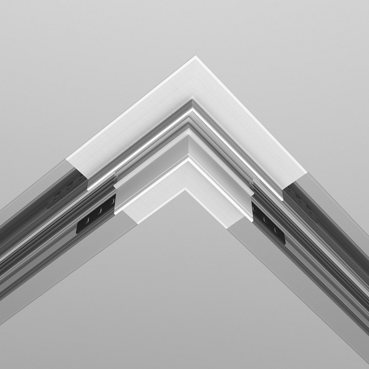 Соединитель угловой l-образный для треков встраиваемых maytoni technical accessories for tracks exility tra034cl-42.12w