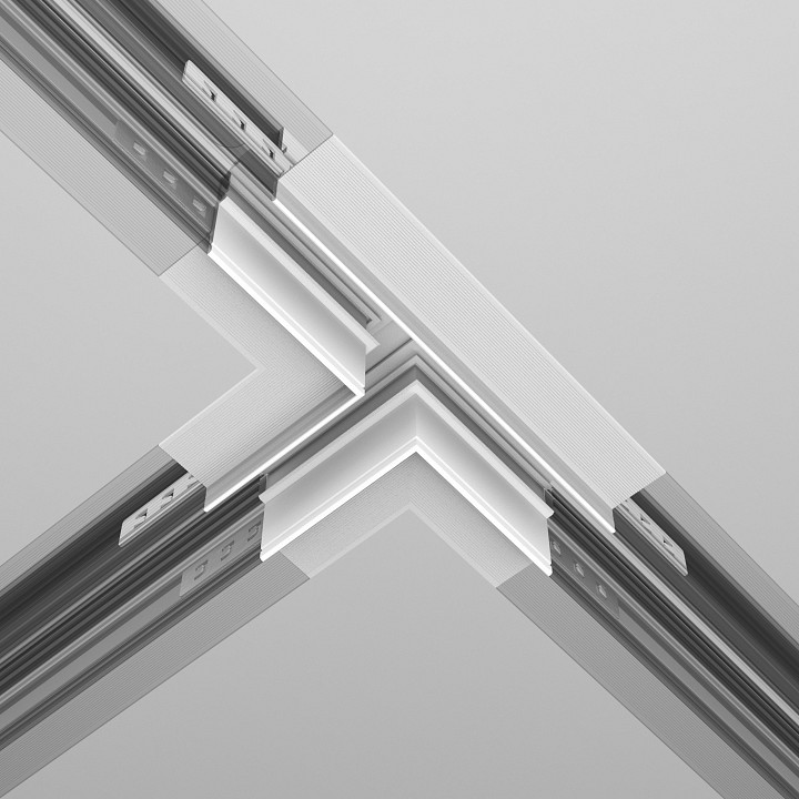 Соединитель t-образный для треков встраиваемых maytoni technical accessories for tracks exility tra034ct-42w