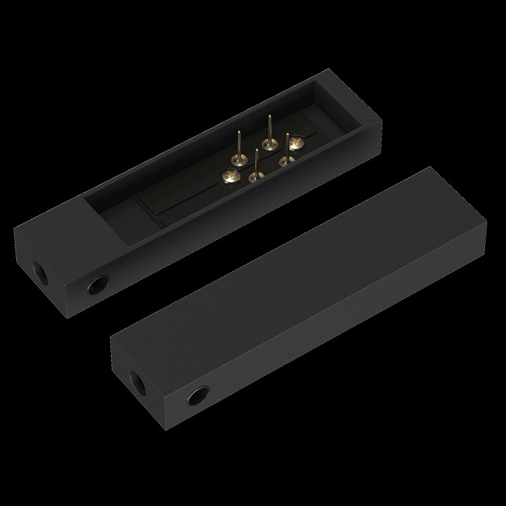 Заглушка для трека maytoni technical accessories for tracks elasity tra160c-b