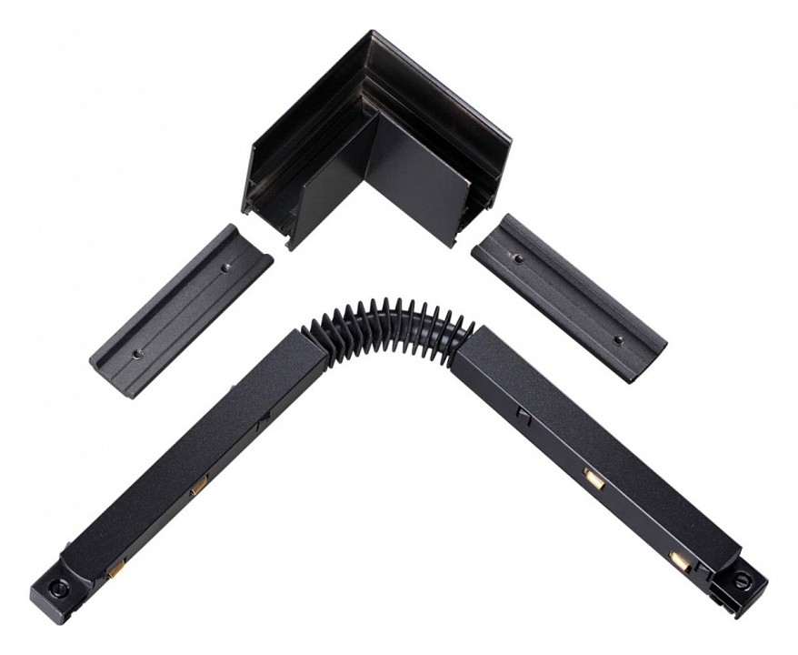 Соединитель угловой l-образный для треков накладных novotech flum 135122