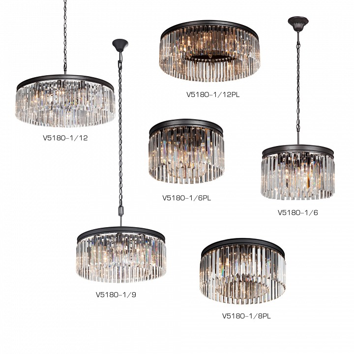 Потолочная люстра vitaluce v5180 v5180-1/8pl