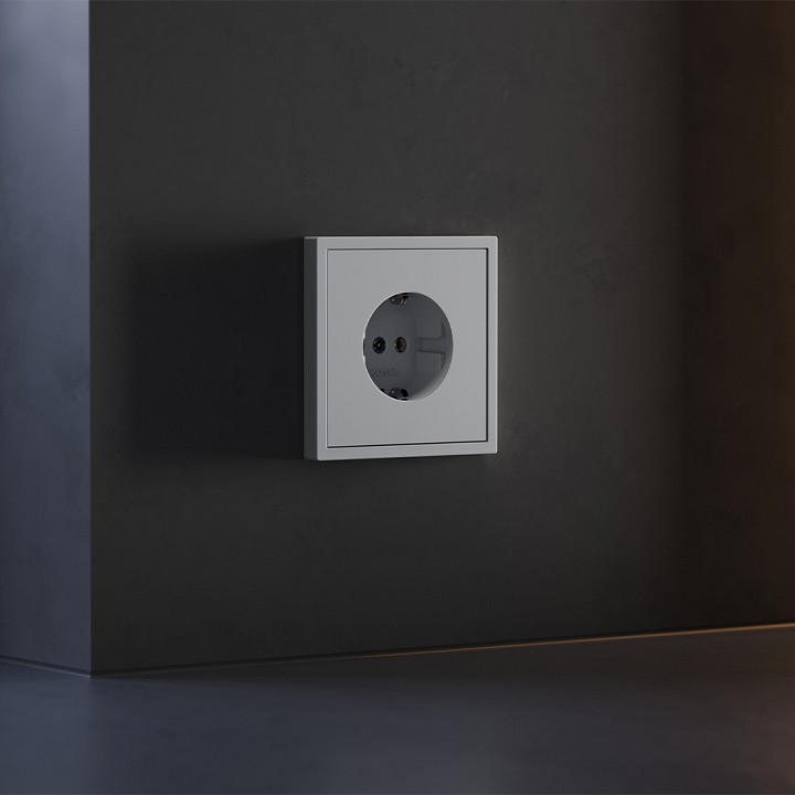 Накладка для розетки с заземлением voltum s70 vls000616