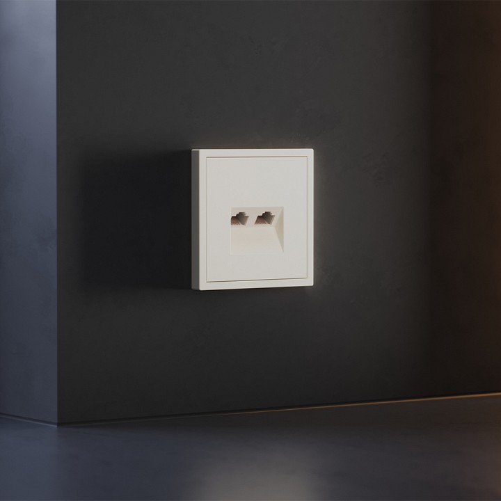 Накладка для розетки rj-11 или rj-45 voltum s70 vls001413