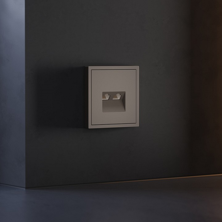 Накладка для розетки rj-11 или rj-45 voltum s70 vls001414