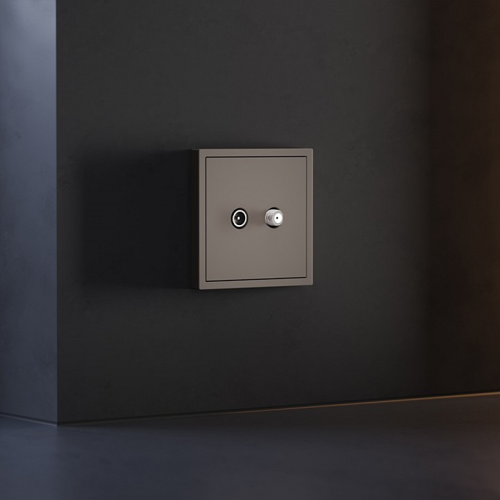 Накладка для тв-розетки и sat-розетки voltum s70 vls001614