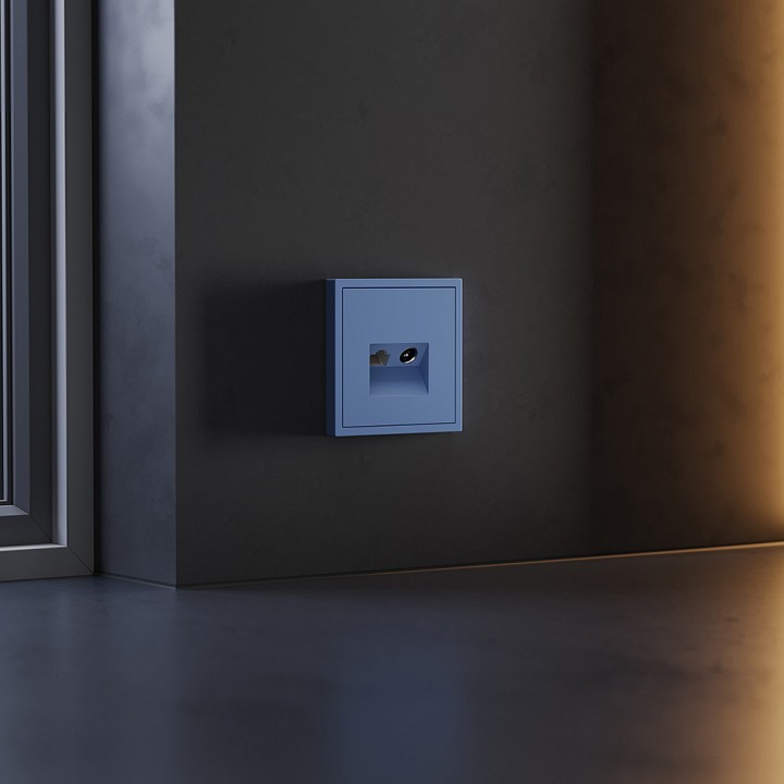 Накладка для тв-розетки и rj-11 или rj-45 voltum s70 vls002715