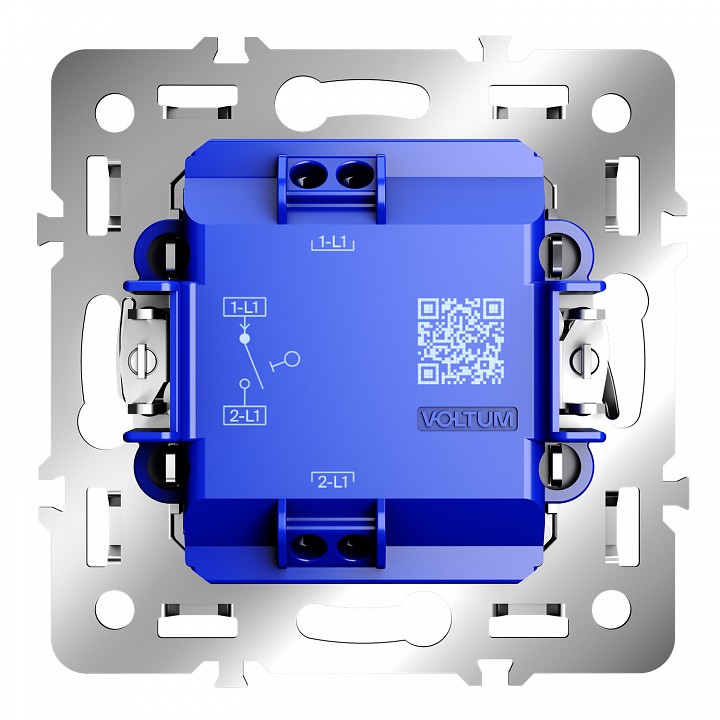 Механизм выключателя одноклавишного voltum s70 vls0101m