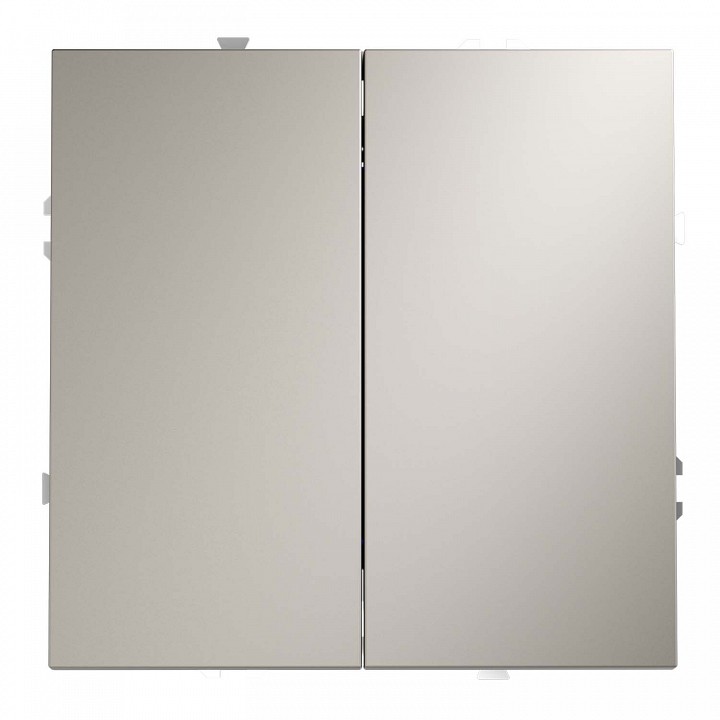 Переключатель перекрестный двухклавишный без рамки voltum s70 vls020503