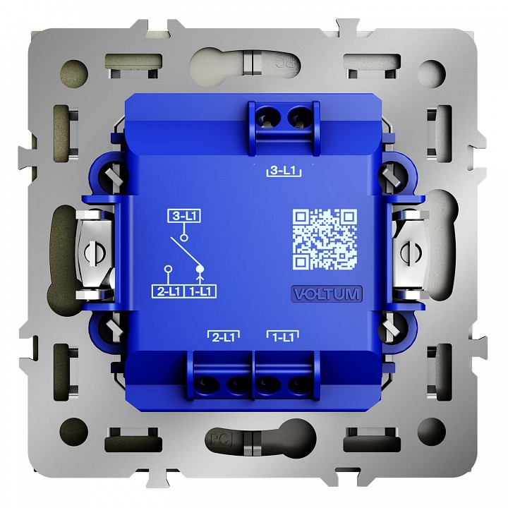 Выключатель для жалюзи без рамки voltum s70 vls020704