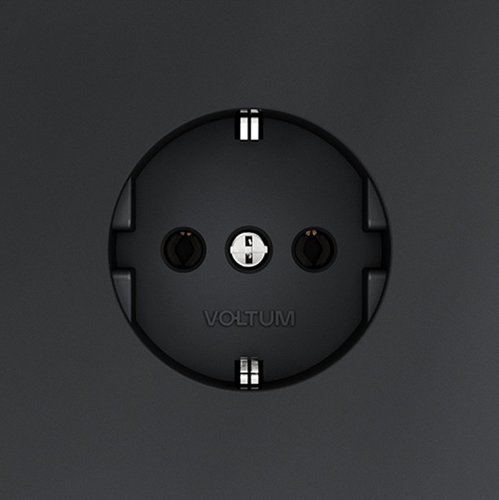 Розетка с заземлением, Без рамки voltum s70 vls040107