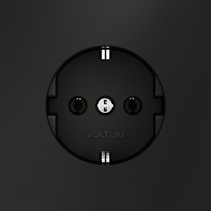 Розетка с заземлением, Без рамки voltum s70 vls040108