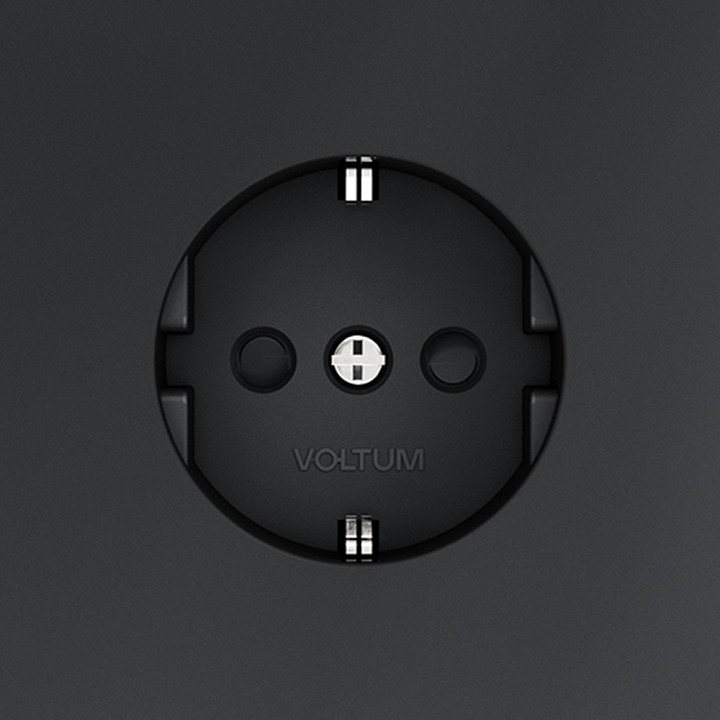 Розетка с заземлением и со шторкой, Без рамки voltum s70 vls040207