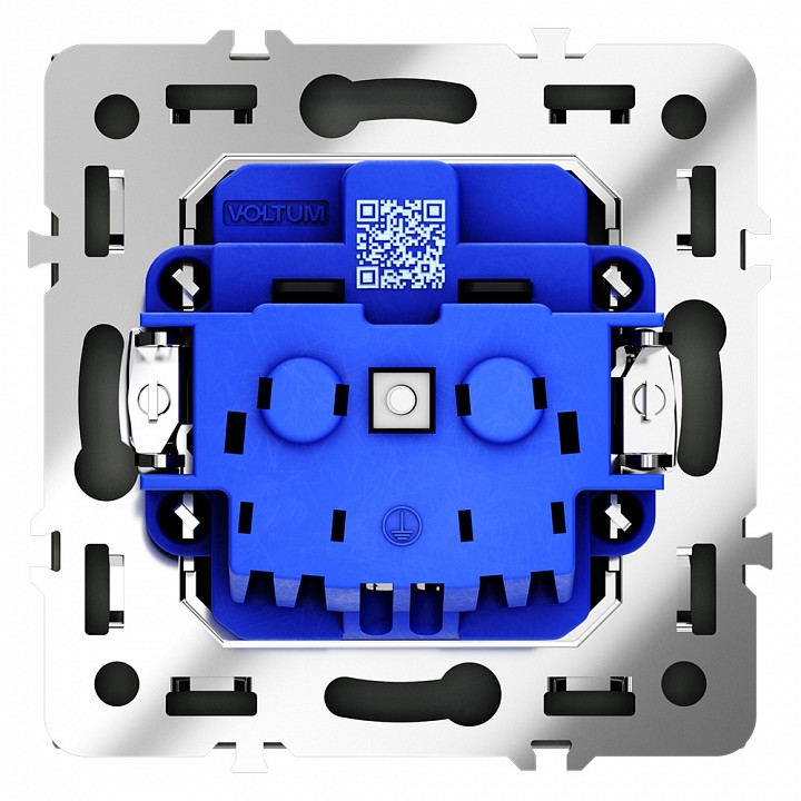 Розетка с заземлением и со шторкой, Без рамки voltum s70 vls040208