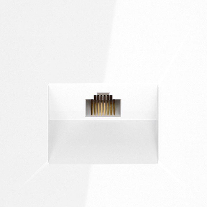 Розетка ethernet rj-45 без рамки voltum s70 vls060101