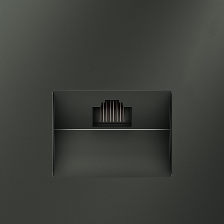 Розетка ethernet rj-45 без рамки voltum s70 vls060106