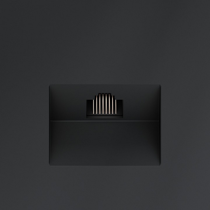 Розетка ethernet rj-45 без рамки voltum s70 vls060107