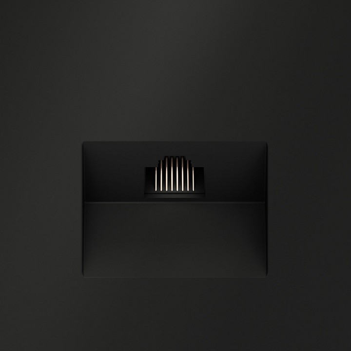 Розетка ethernet rj-45 без рамки voltum s70 vls060108