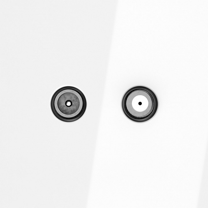 Тв-розетка и sat-розетка оконечная без рамки voltum s70 vls060401