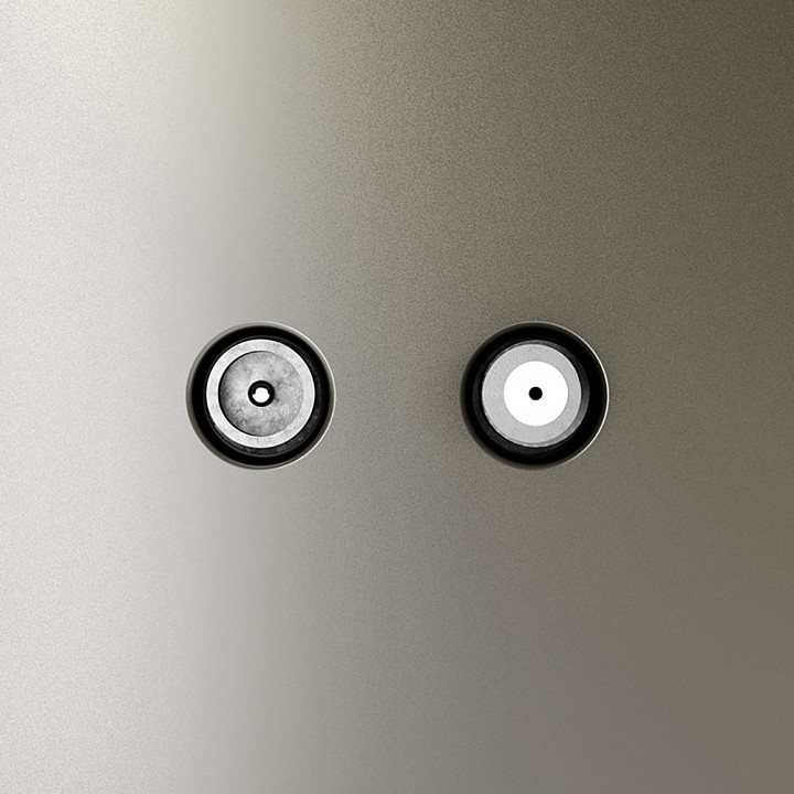 Тв-розетка и sat-розетка оконечная без рамки voltum s70 vls060404