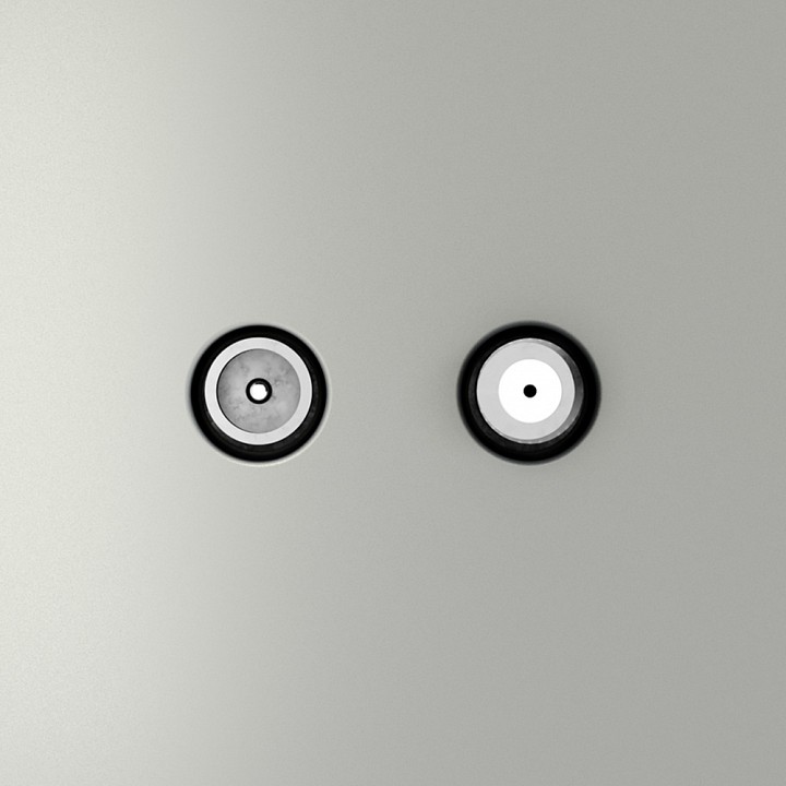 Тв-розетка и sat-розетка оконечная без рамки voltum s70 vls060405