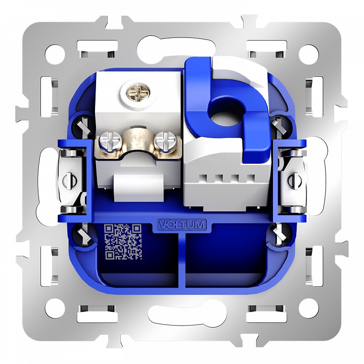 Механизм тв-розетки оконечные и розетки ethernet rj-45 voltum s70 vls0607m