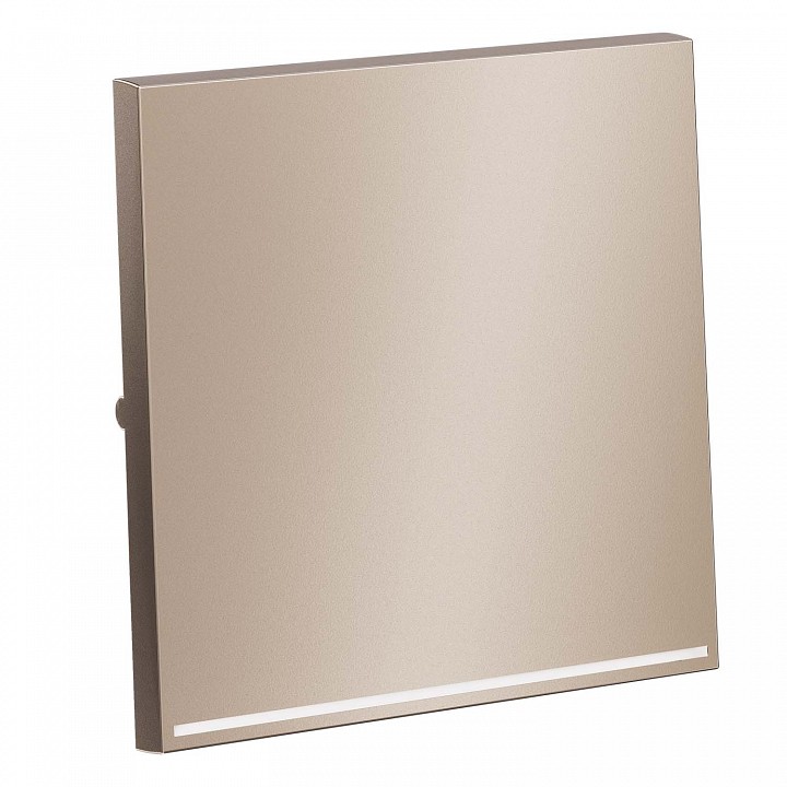 Клавиша для выключателя одноклавишного c подсветкой voltum s70 metal vlsm000210