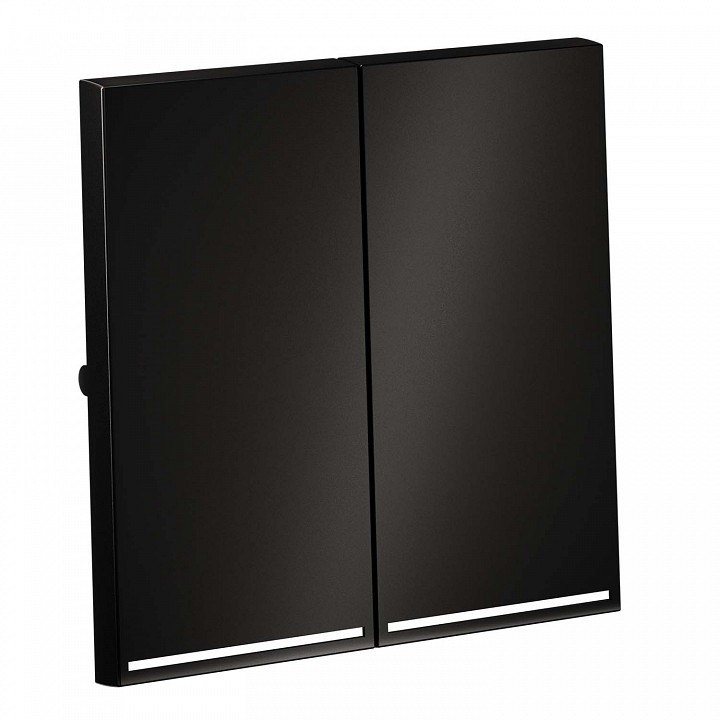 Клавиши для выключателя двухклавишного с подсветкой voltum s70 metal vlsm000412