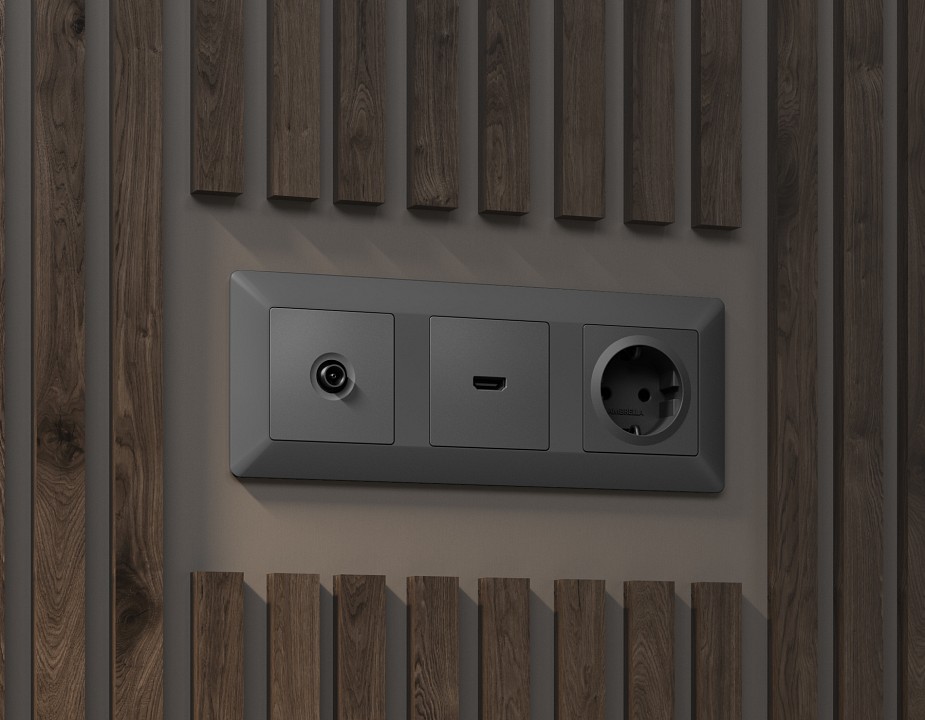 Рамка на 1 пост ambrella volt alfa af110501