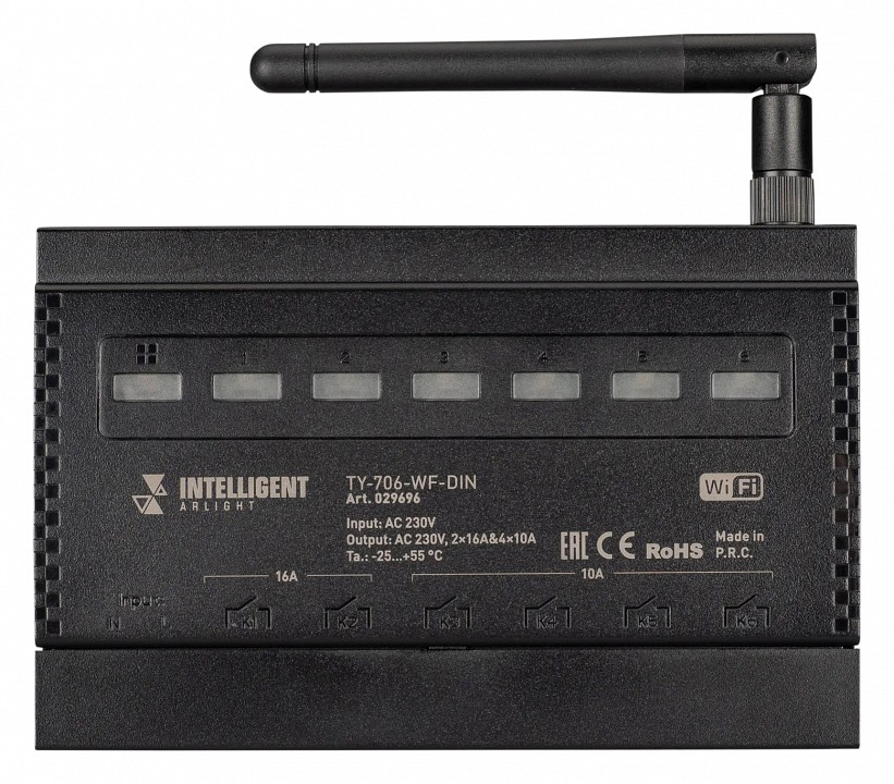 Контроллер-выключатель wi-fi для смартфонов и планшетов arlight tuya 29696