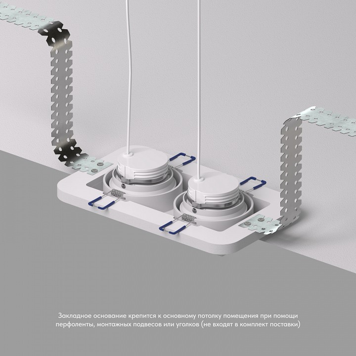 Рамка на 1 светильник denkirs scb dk2062-scb