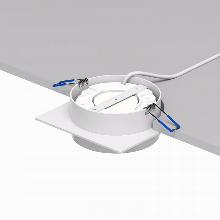 Встраиваемый светильник denkirs flat dk2091-wh