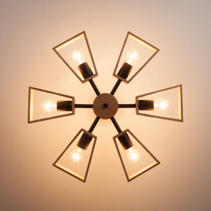 Потолочная люстра eurosvet klark 70056/6 черный