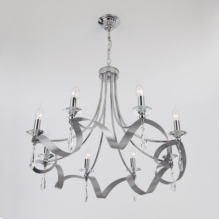 Подвесная люстра eurosvet adelia 60064/8 хром