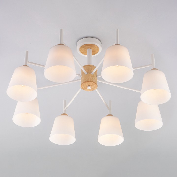 Люстра на штанге eurosvet fresco 70085/8 белый